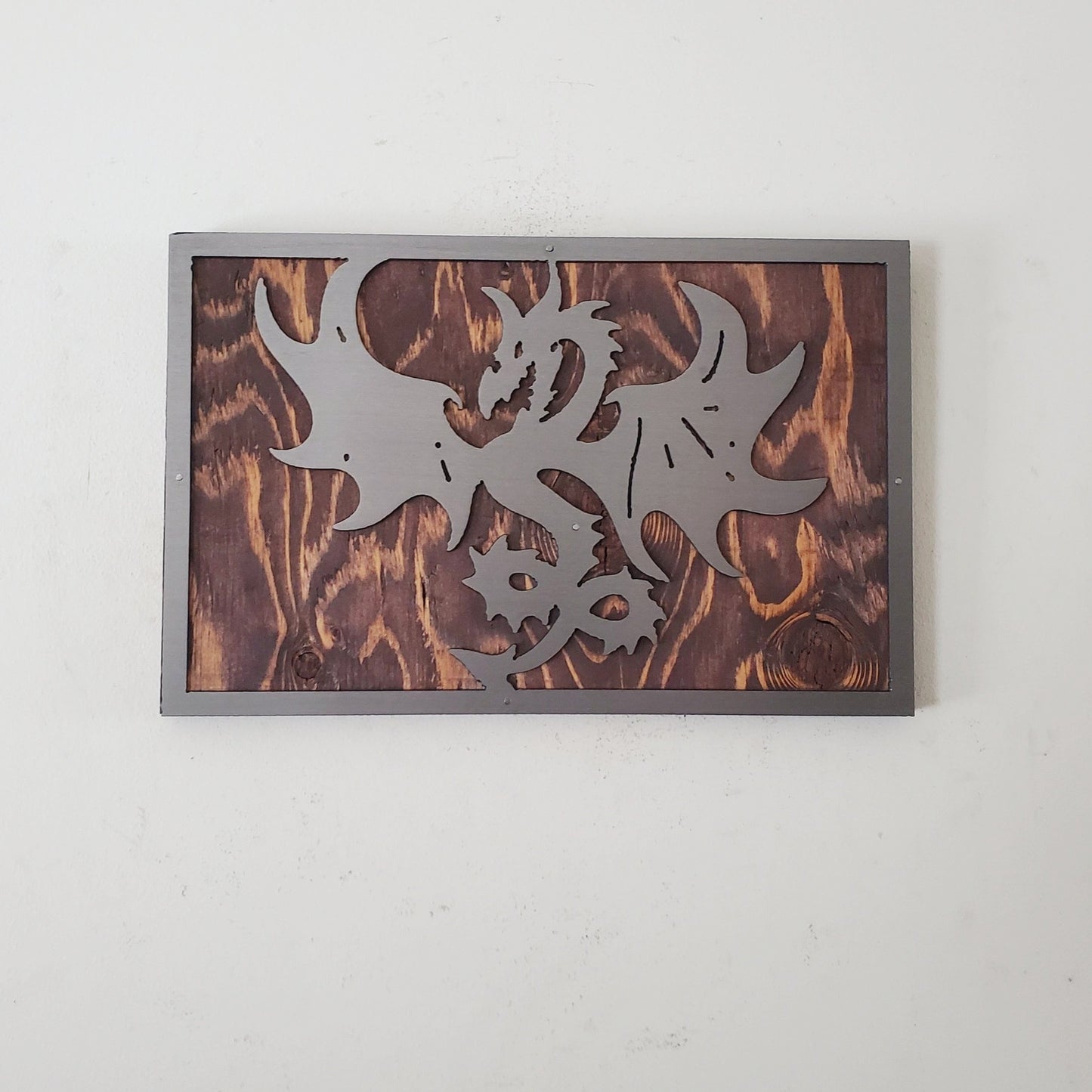 Dragon picture wall hanging | Made in USA | handmade | metal art wall decor