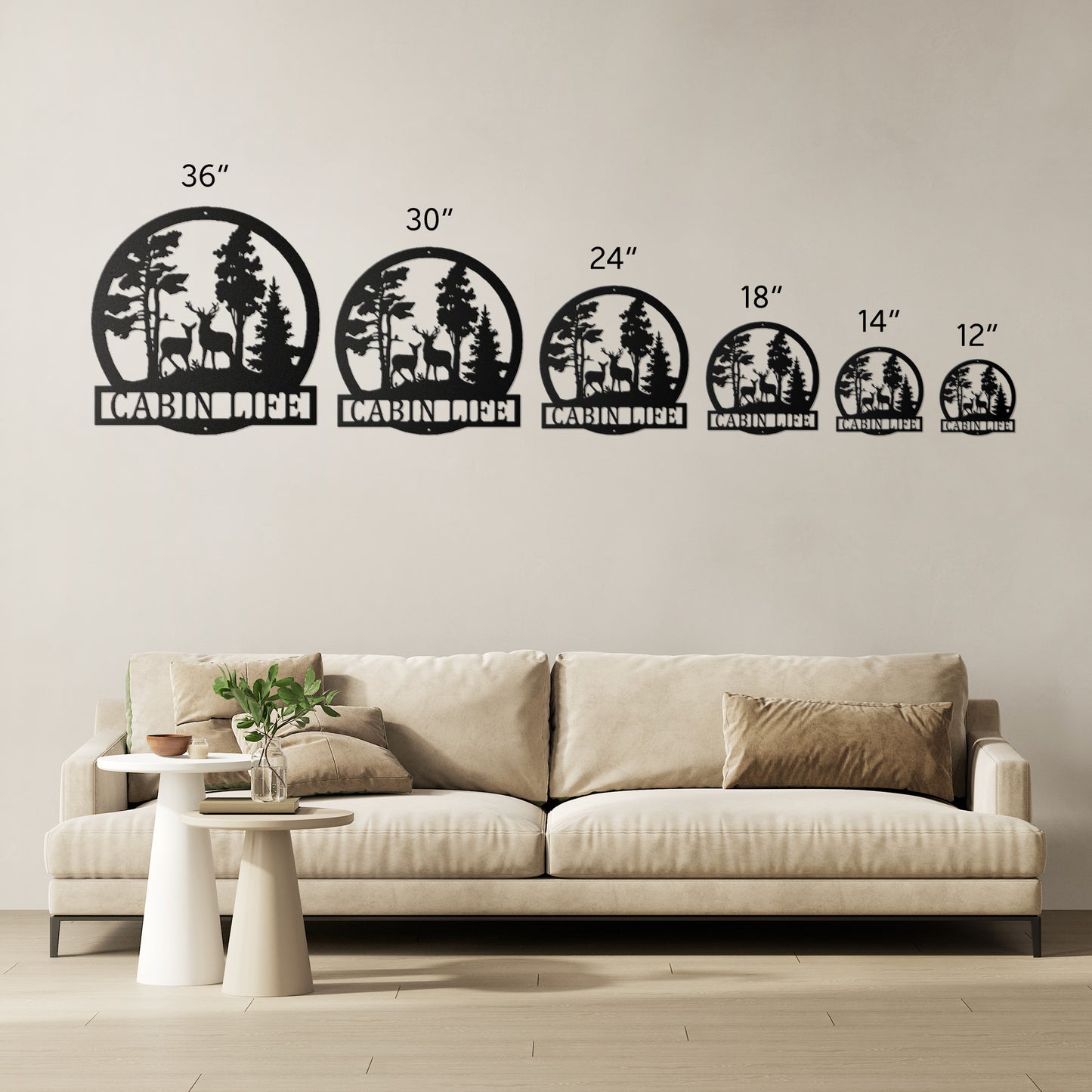 Deer in the Woods - Custom Name Sign