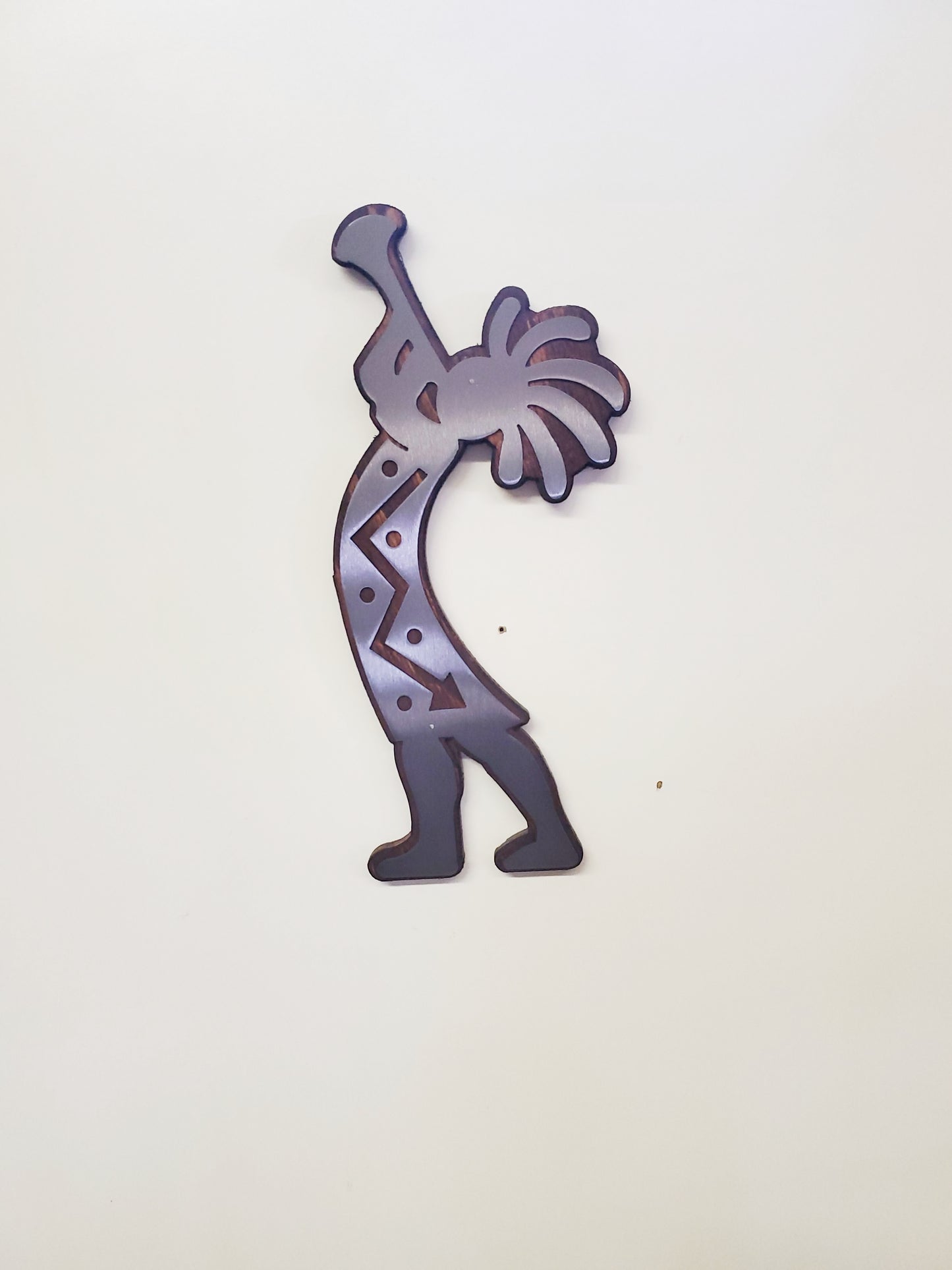 Kokopelli Rustic Wood and Metal Native American and Southwestern Wall Décor