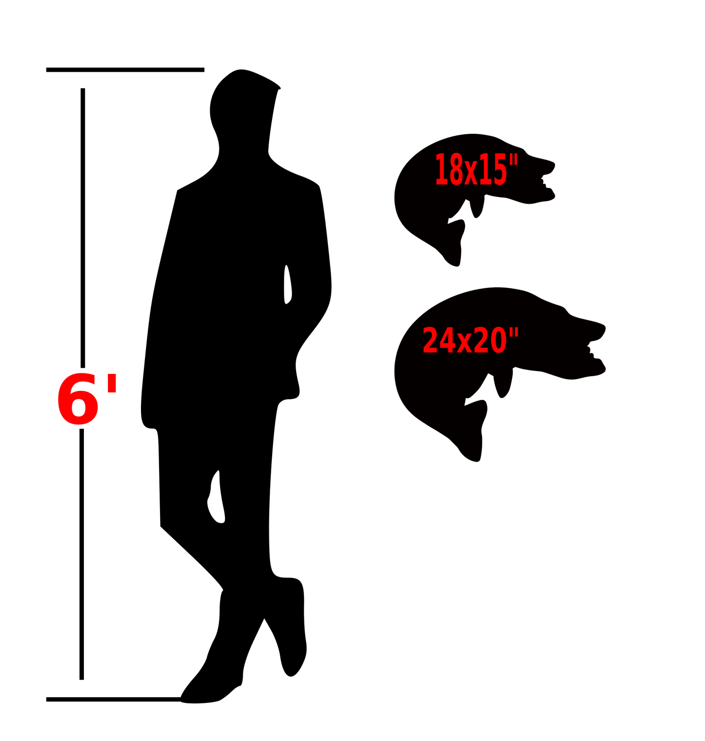 Muskie fish wall decor cabin or lake home metal art