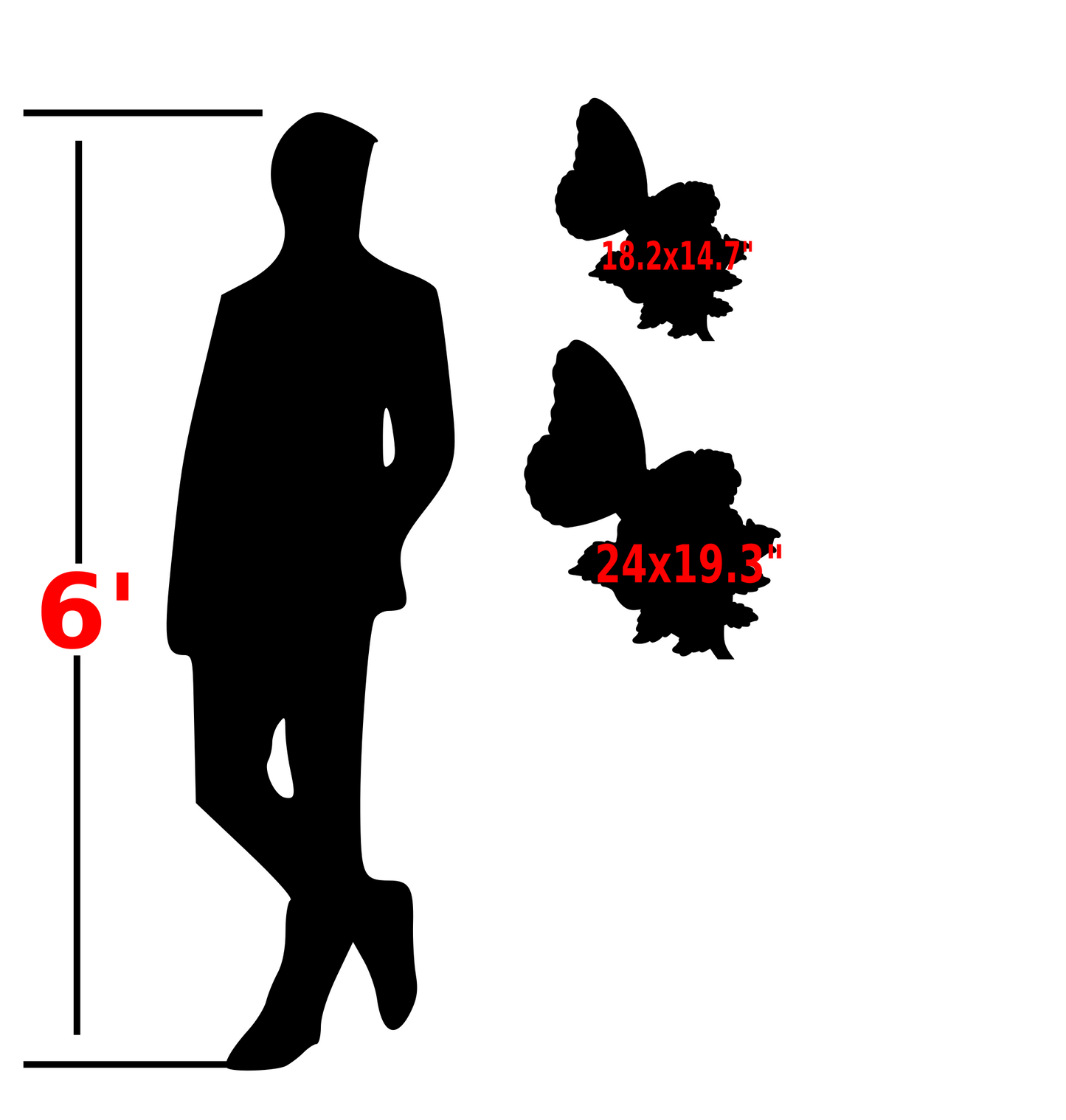 Butterfly on a Flower | Metal Art on Wood | Unique Handcrafted Design