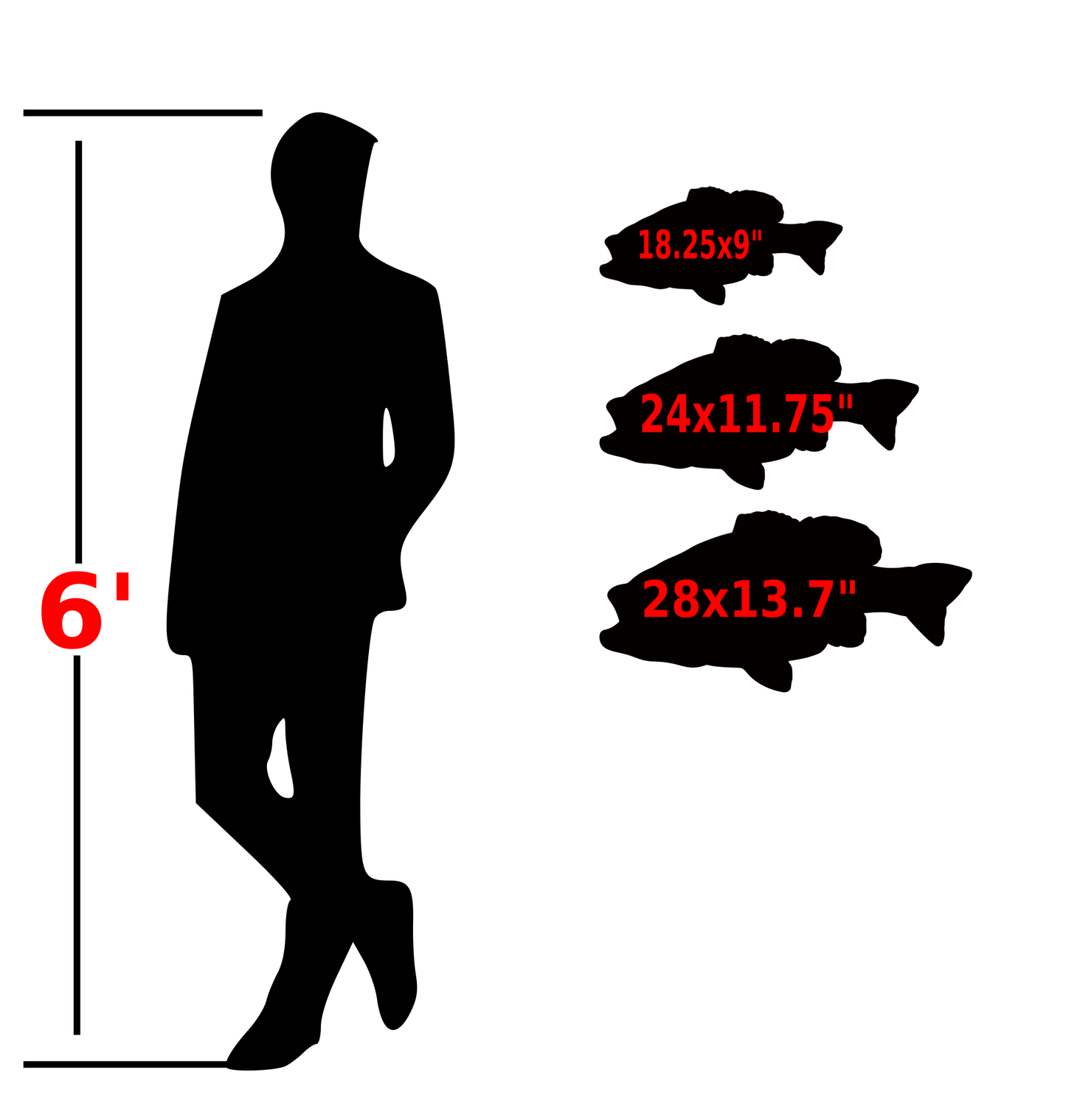 small mouth bass metal art size beamish metal works