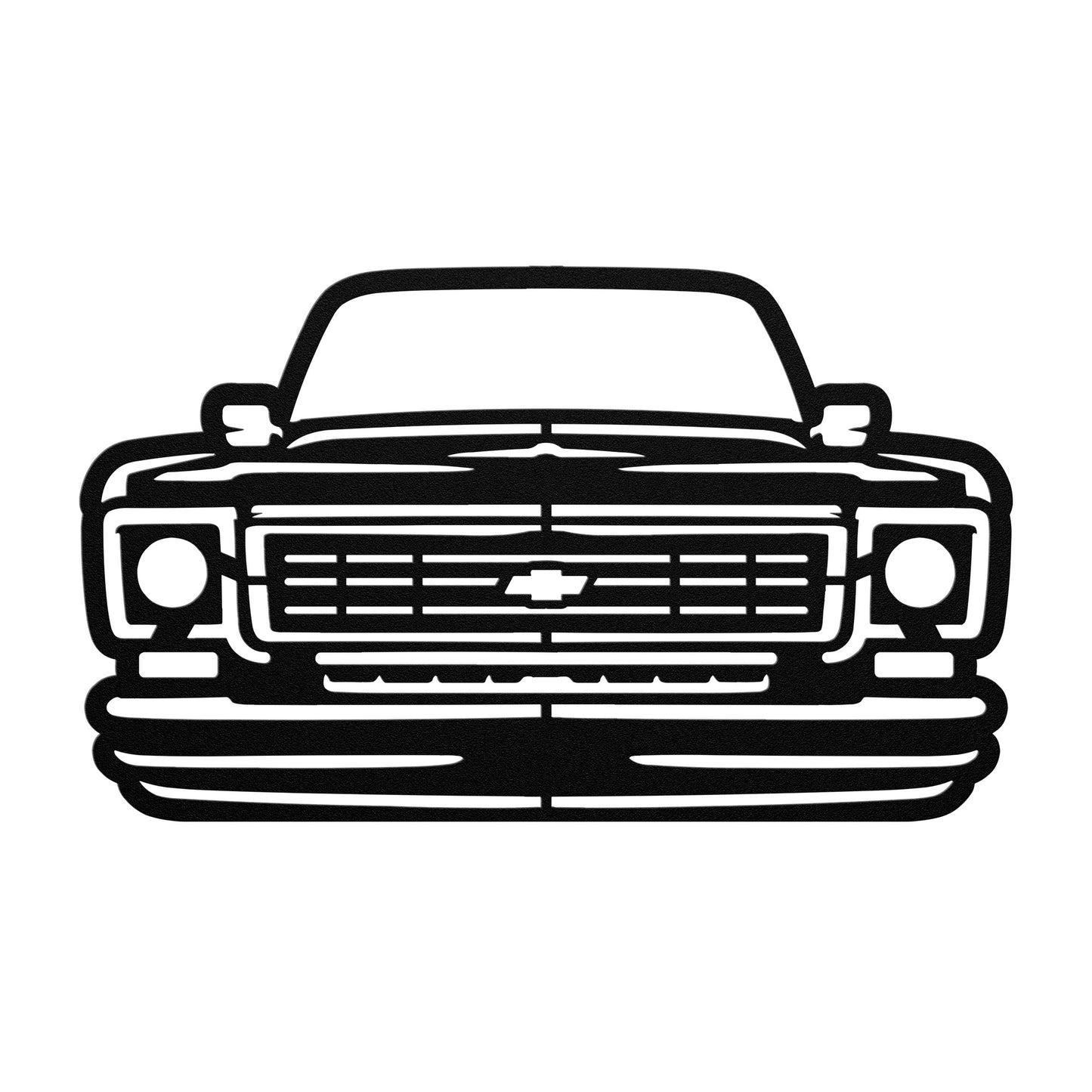 1973-76 Chevy Square Body Truck Front Metal Wall Art