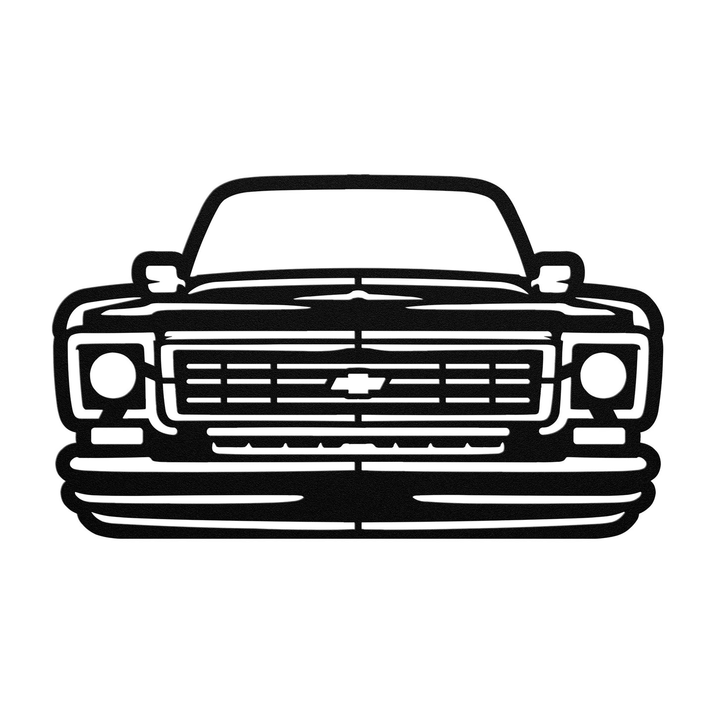1973-76 Chevy Square Body Truck Front Metal Wall Art