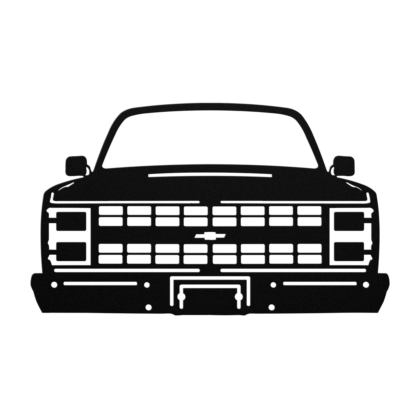 1983-87 Chevy Square Body Truck Front Metal Wall Art
