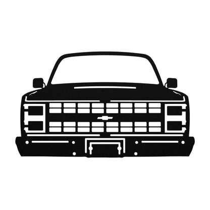 1983-87 Chevy Square Body Truck Front Metal Wall Art