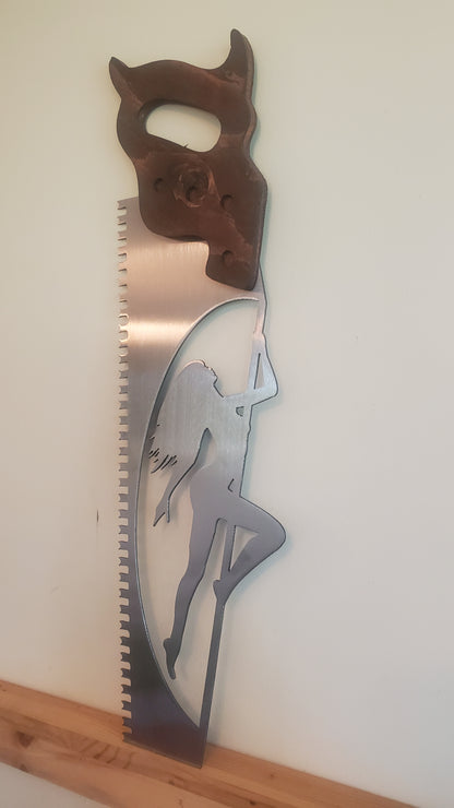 "Sexy Saw" Hand Saw Pin-Up Girl
