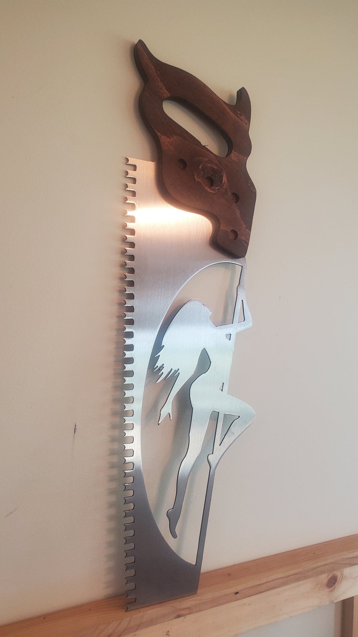"Sexy Saw" Hand Saw Pin-Up Girl