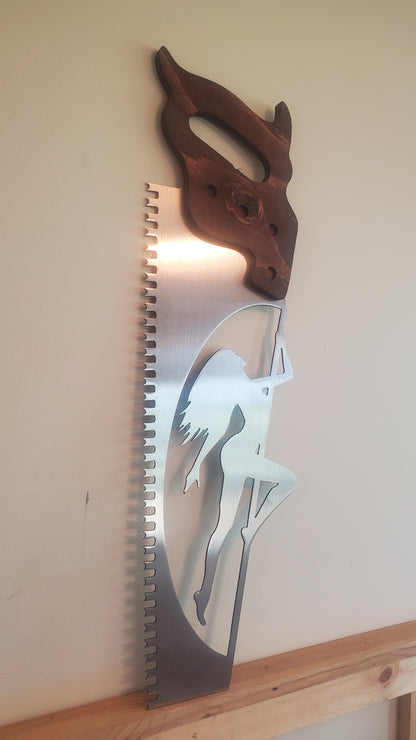 "Sexy Saw" Hand Saw Pin-Up Girl