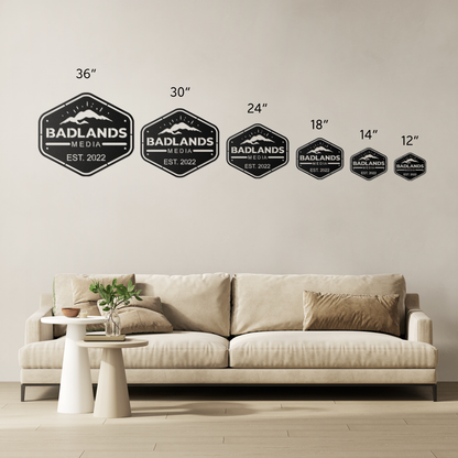 Badlands Official Sign - Custom Steel Wall Decor