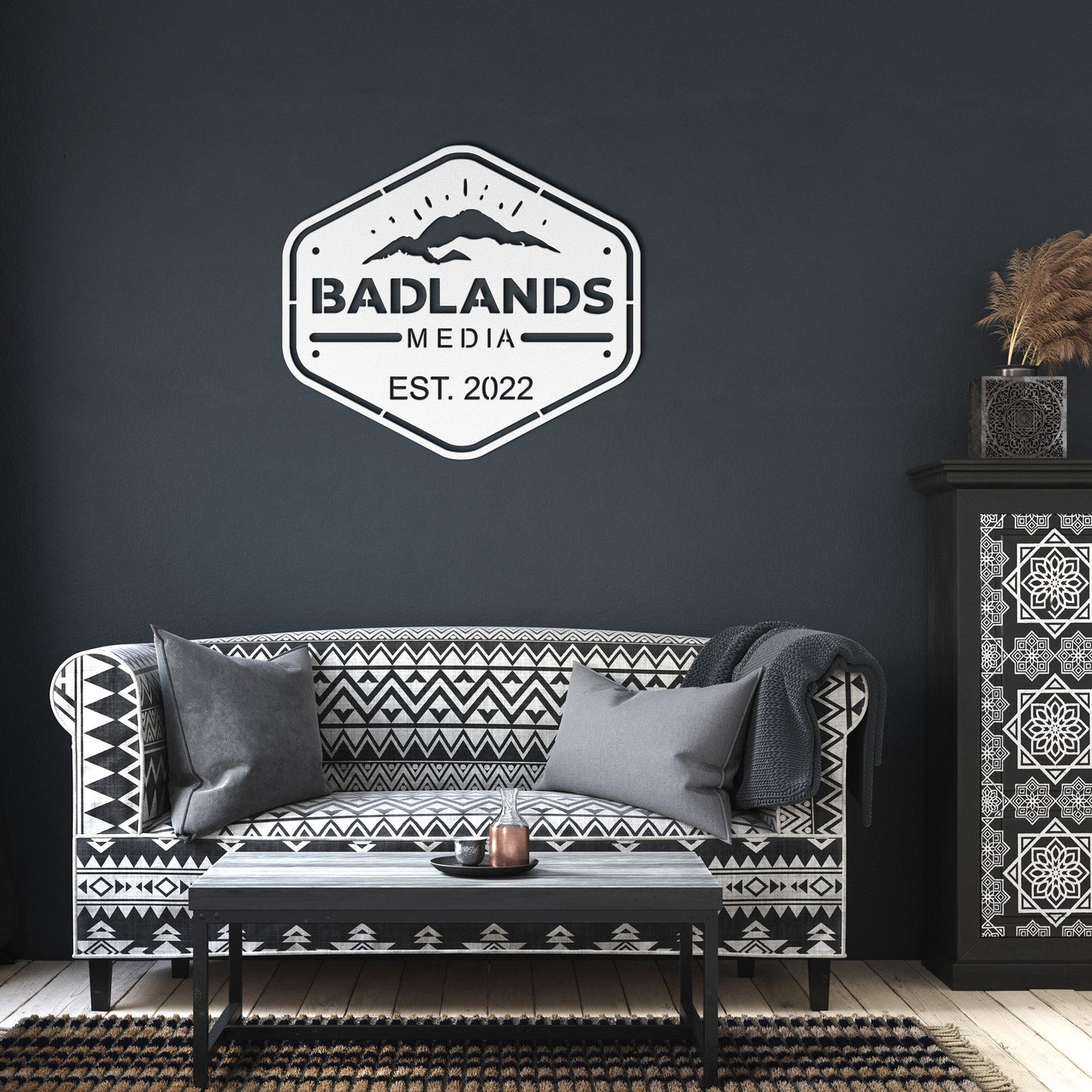 Badlands Official Sign - Custom Steel Wall Decor