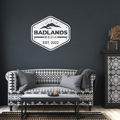 Badlands Official Sign - Custom Steel Wall Decor