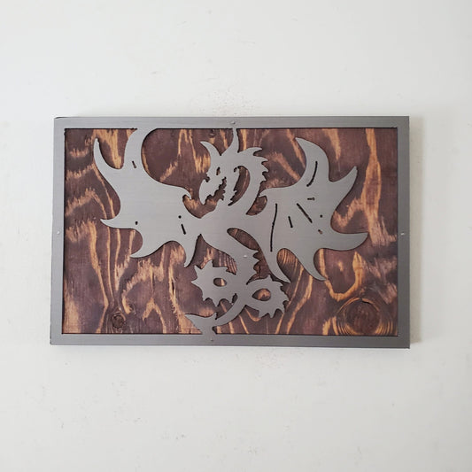 Dragon picture wall hanging | Made in USA | handmade | metal art wall decor