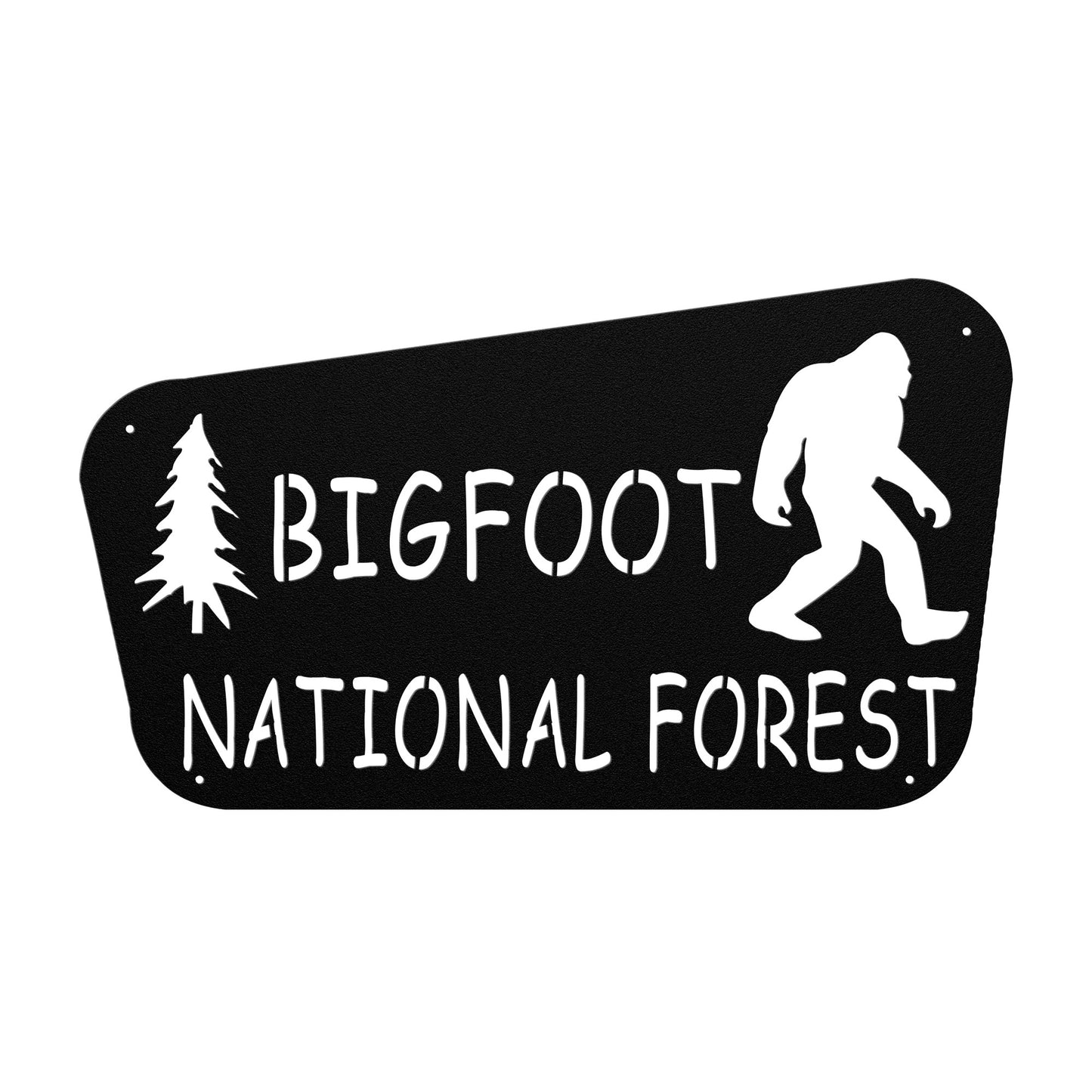 Bigfoot National Forest Metal Art Sign