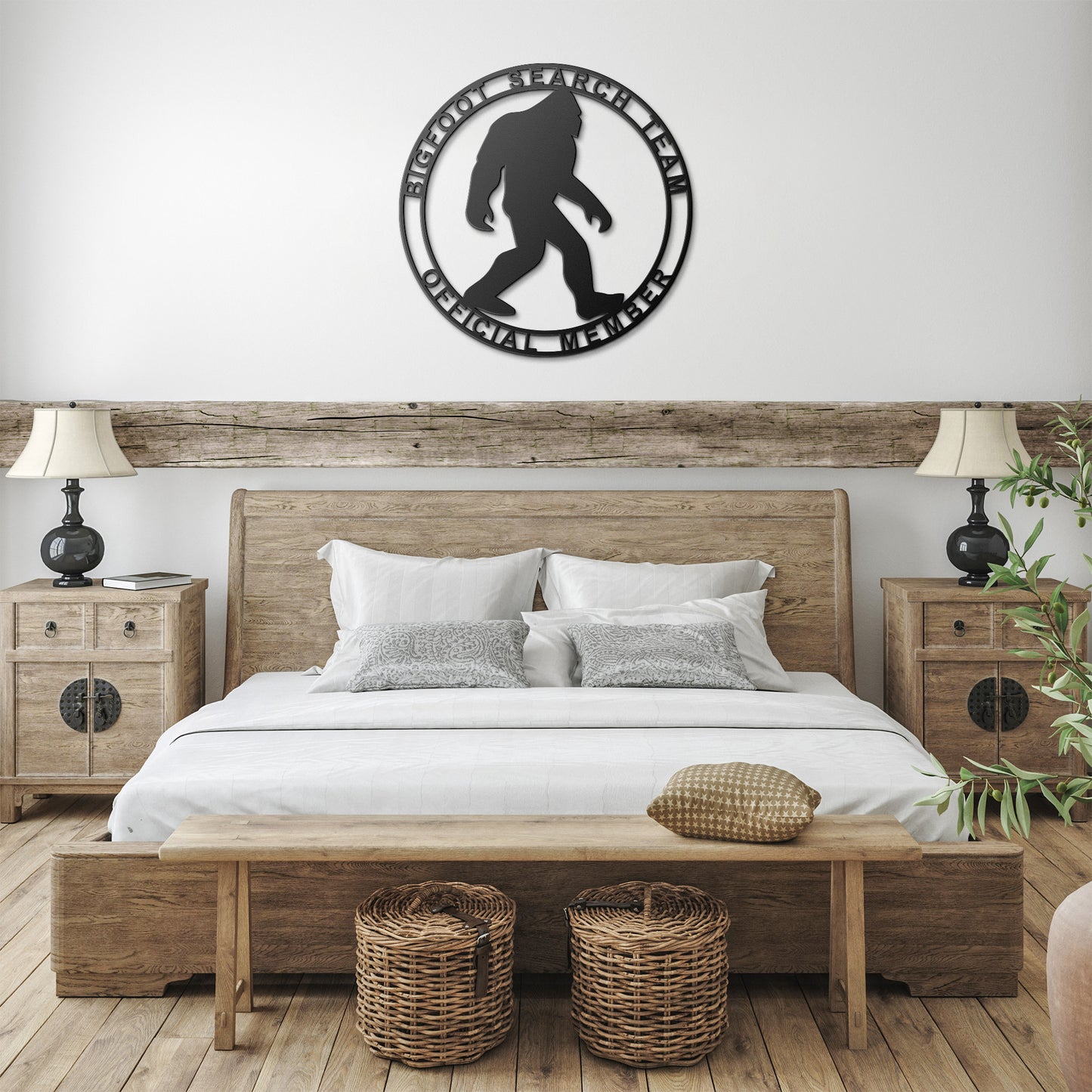 Bigfoot Search Team Official Member Metal Art Sign