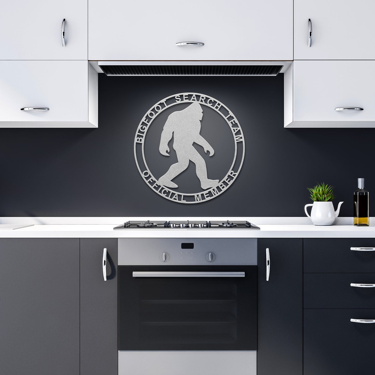 Bigfoot Search Team Official Member Metal Art Sign