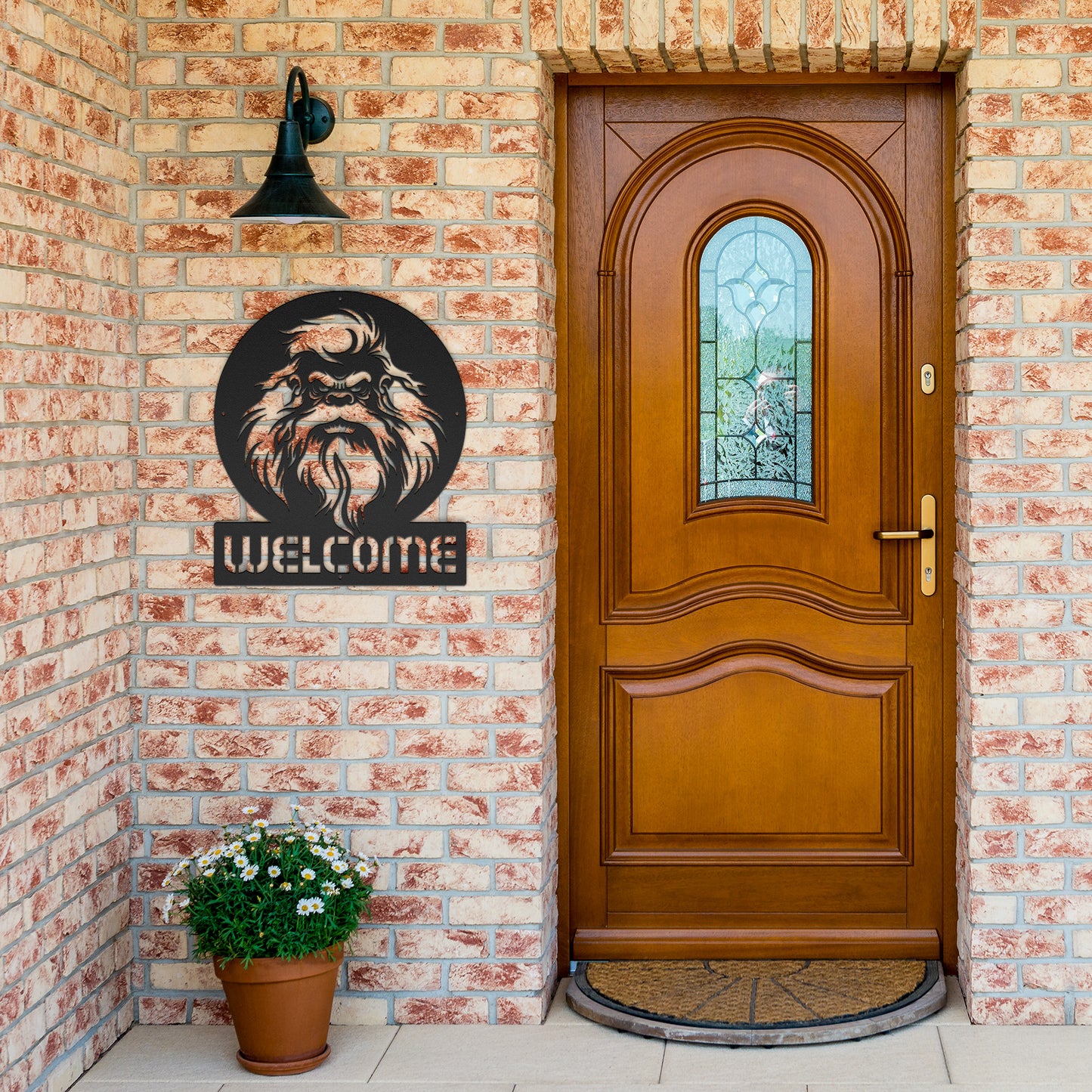 Bigfoot Welcome Metal Art Sign