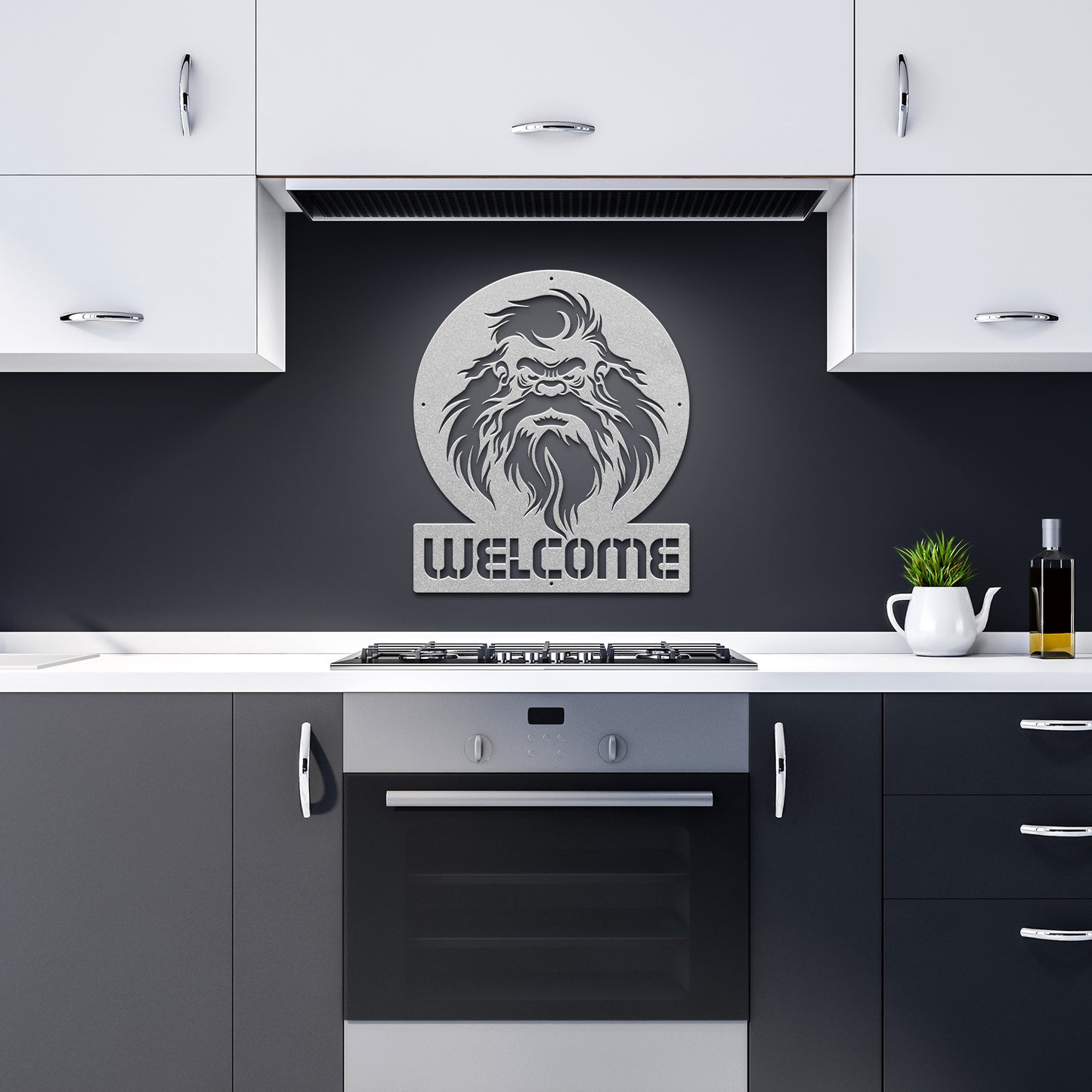 Bigfoot Welcome Metal Art Sign