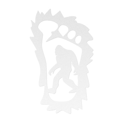 Bigfoot in a Foot Metal Art - Handcrafted Sasquatch Wall Decor