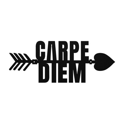 Bold Carpe Diem Metal Word Sign