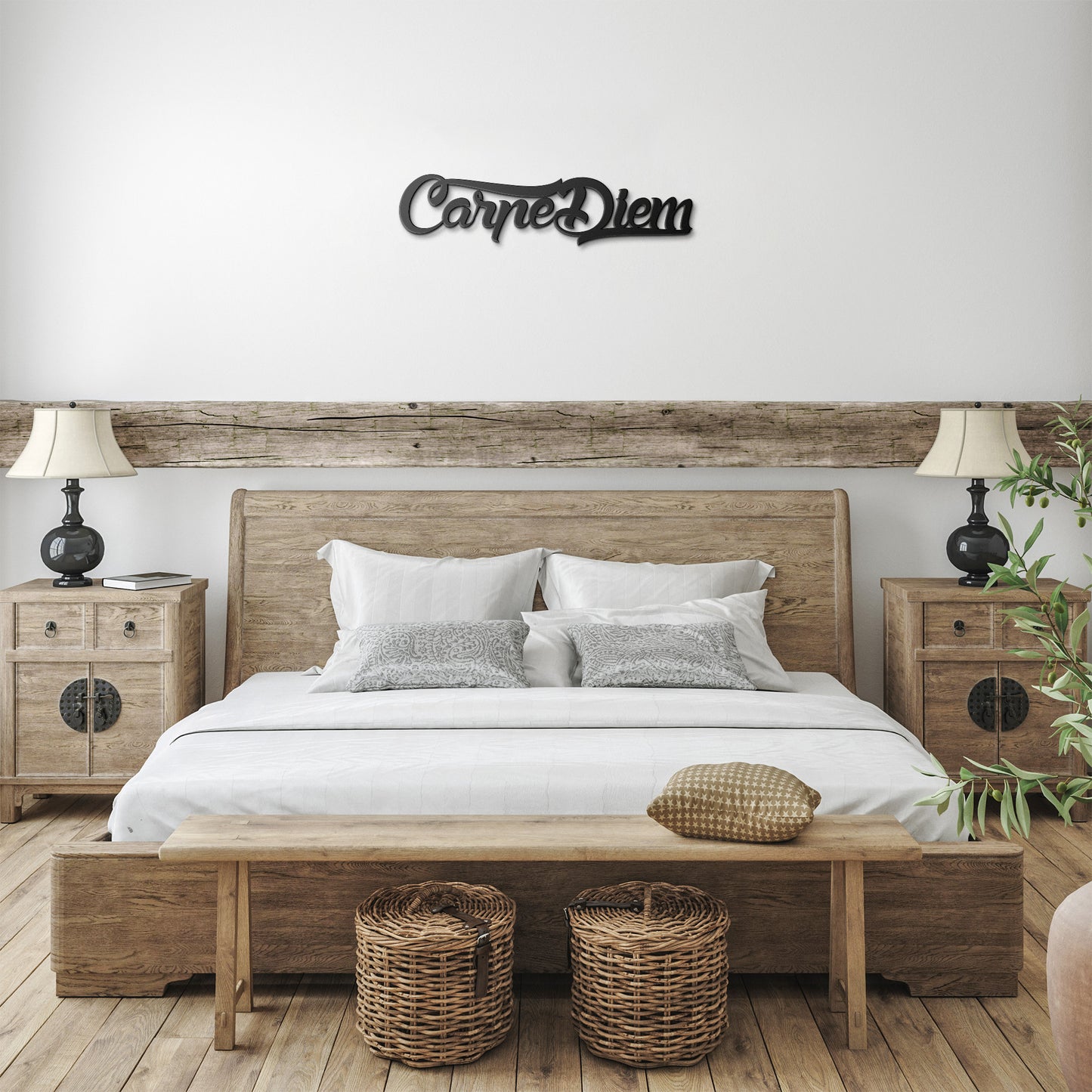 Carpe Diem Metal Word Sign