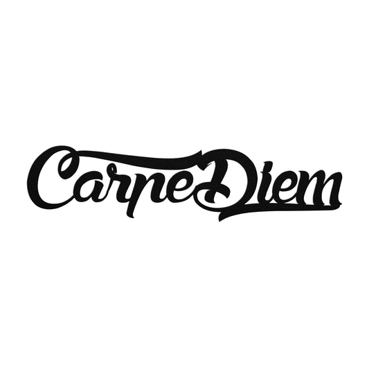 Carpe Diem Metal Word Sign