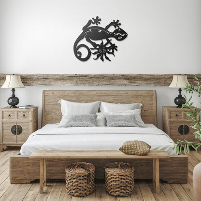 Desert Dweller Gecko - Laser Cut Metal Art - Southwestern