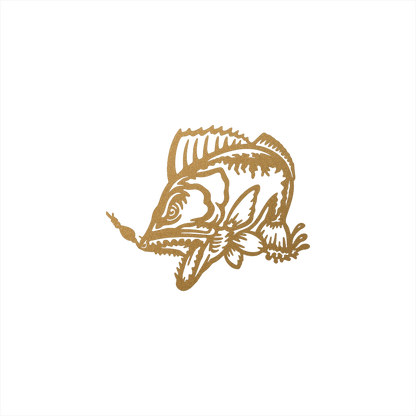 gold walleye metal art golden walleye