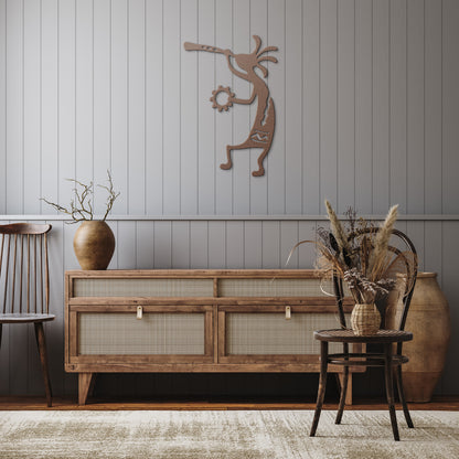 Kokopelli Dance - Intricate Metal Wall Art