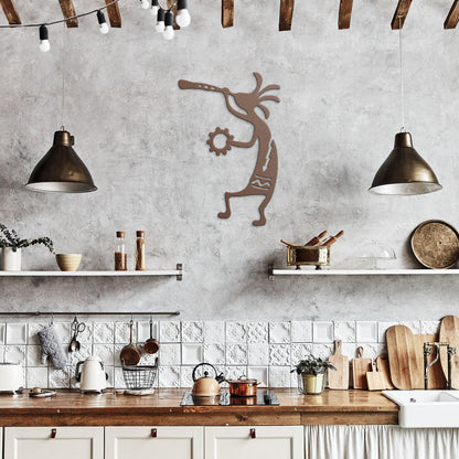 Kokopelli Dance - Intricate Metal Wall Art