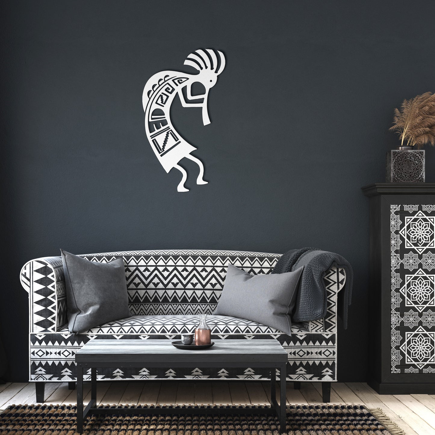 Kokopelli Dance - Intricate Metal Wall Art