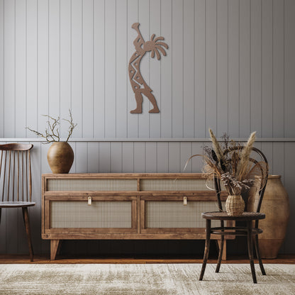 Kokopelli Harmony - Laser Cut Metal Wall Art - USA