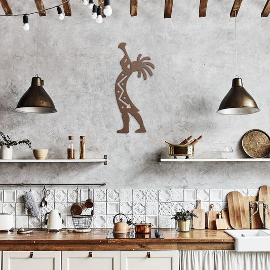 Kokopelli Harmony - Laser Cut Metal Wall Art - USA