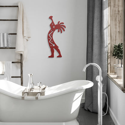 Kokopelli Harmony - Laser Cut Metal Wall Art - USA