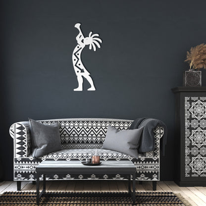 Kokopelli Harmony - Laser Cut Metal Wall Art - USA