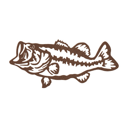 Large Mouth Bass Metal Art - Laser Cut Fish Decor