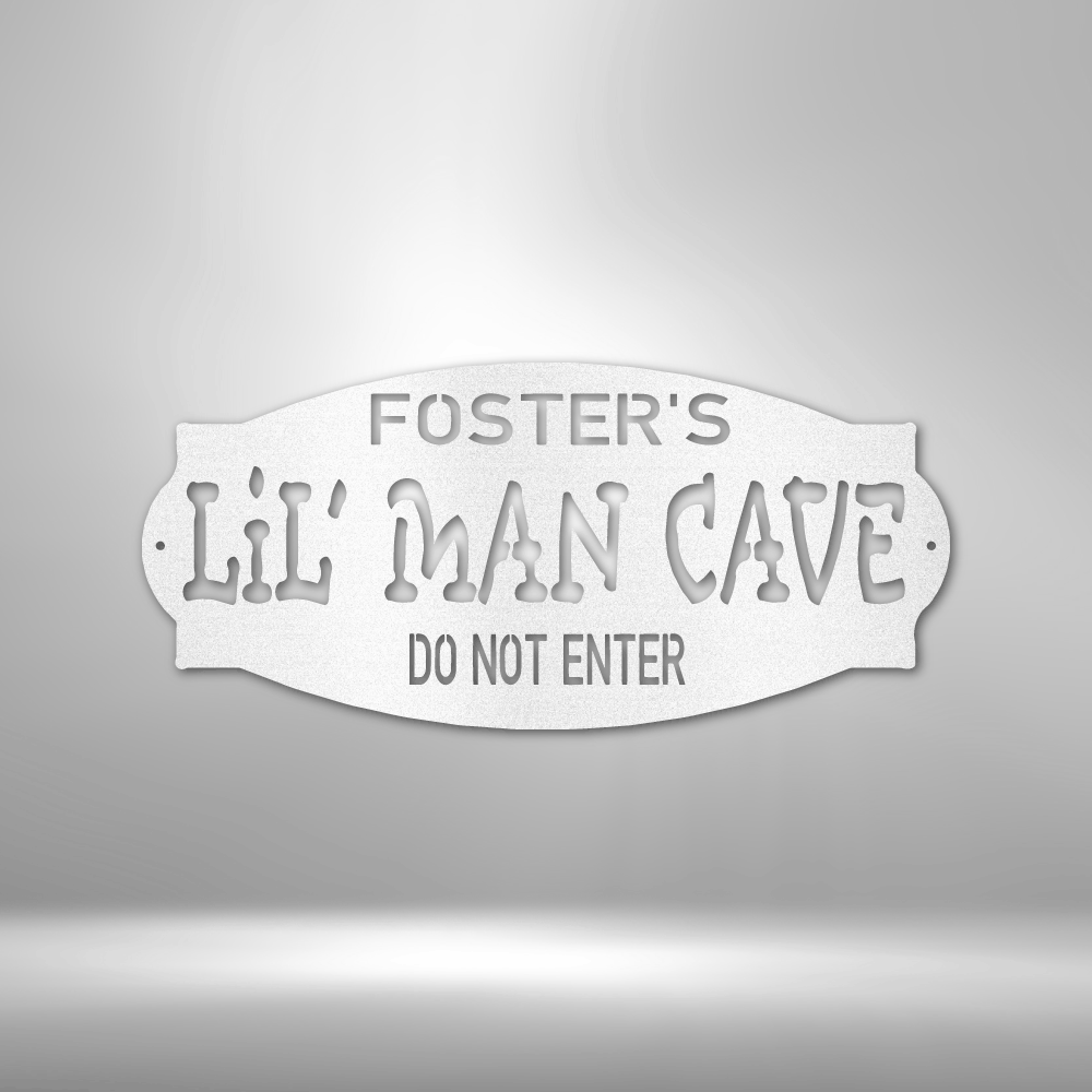 Personalized Lil Man Cave - Steel Sign - Childs Room Sign – Beamish ...