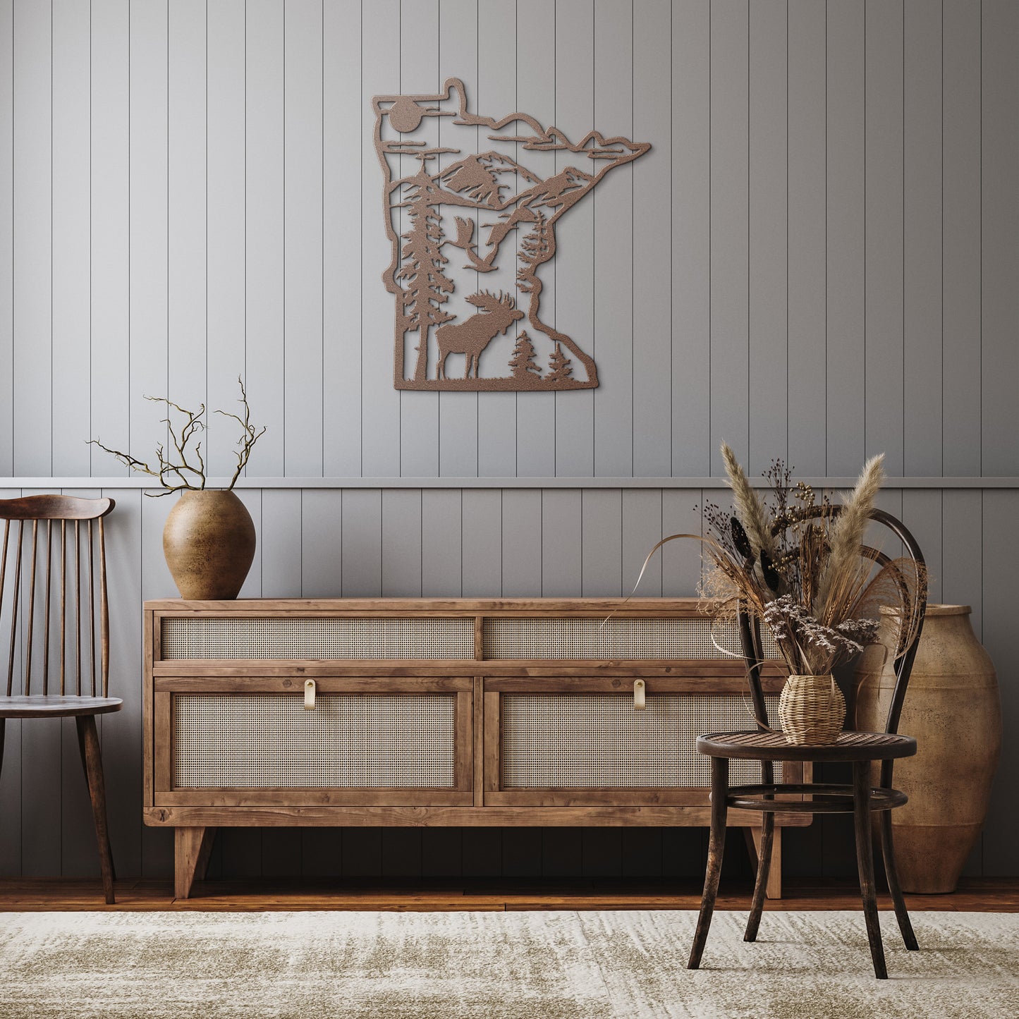 Minnesota Moose Metal Art: Add Rustic Charm to Your Home Decor