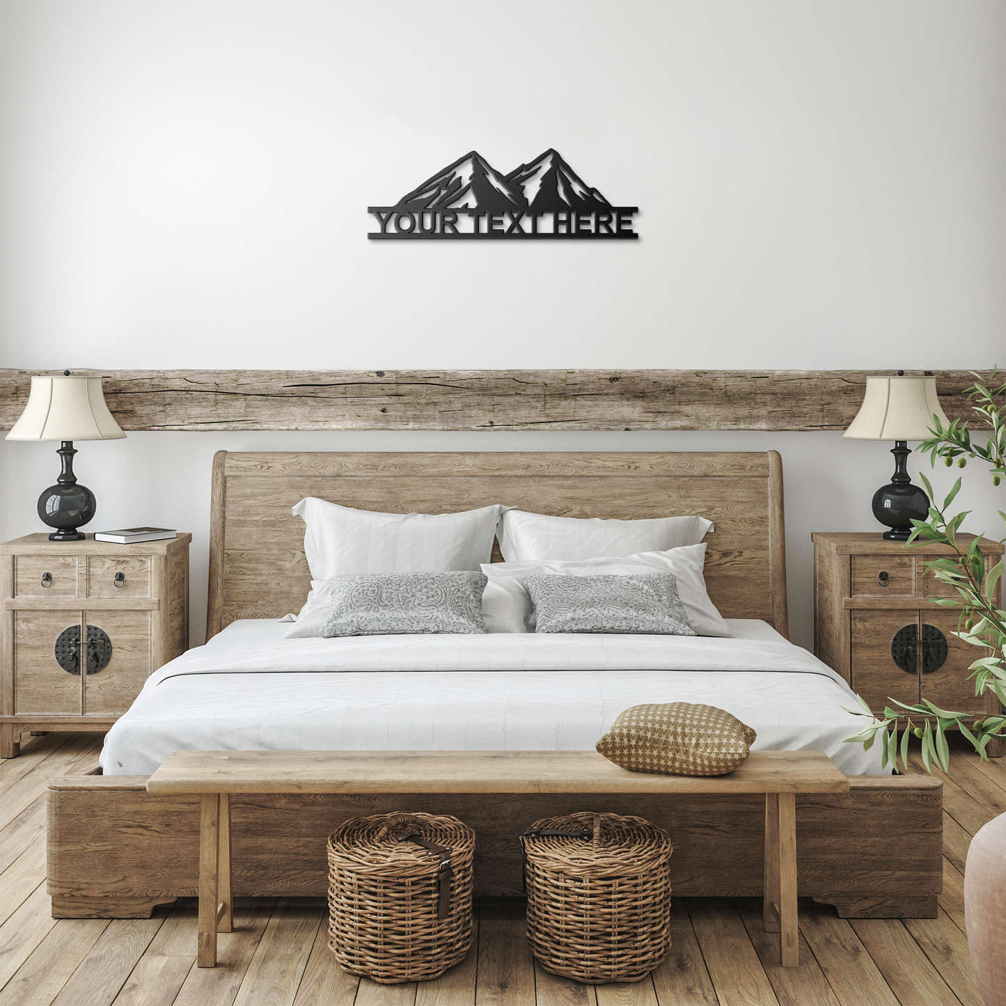 Mountain Scene Custom Metal Sign