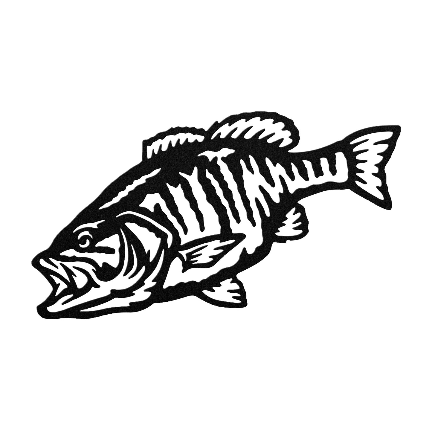 Small Mouth Bass Metal Art - Indoor/Outdoor laser cut Fish Decor