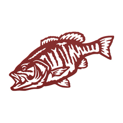 Small Mouth Bass Metal Art - Indoor/Outdoor laser cut Fish Decor – Beamish  Metal Works