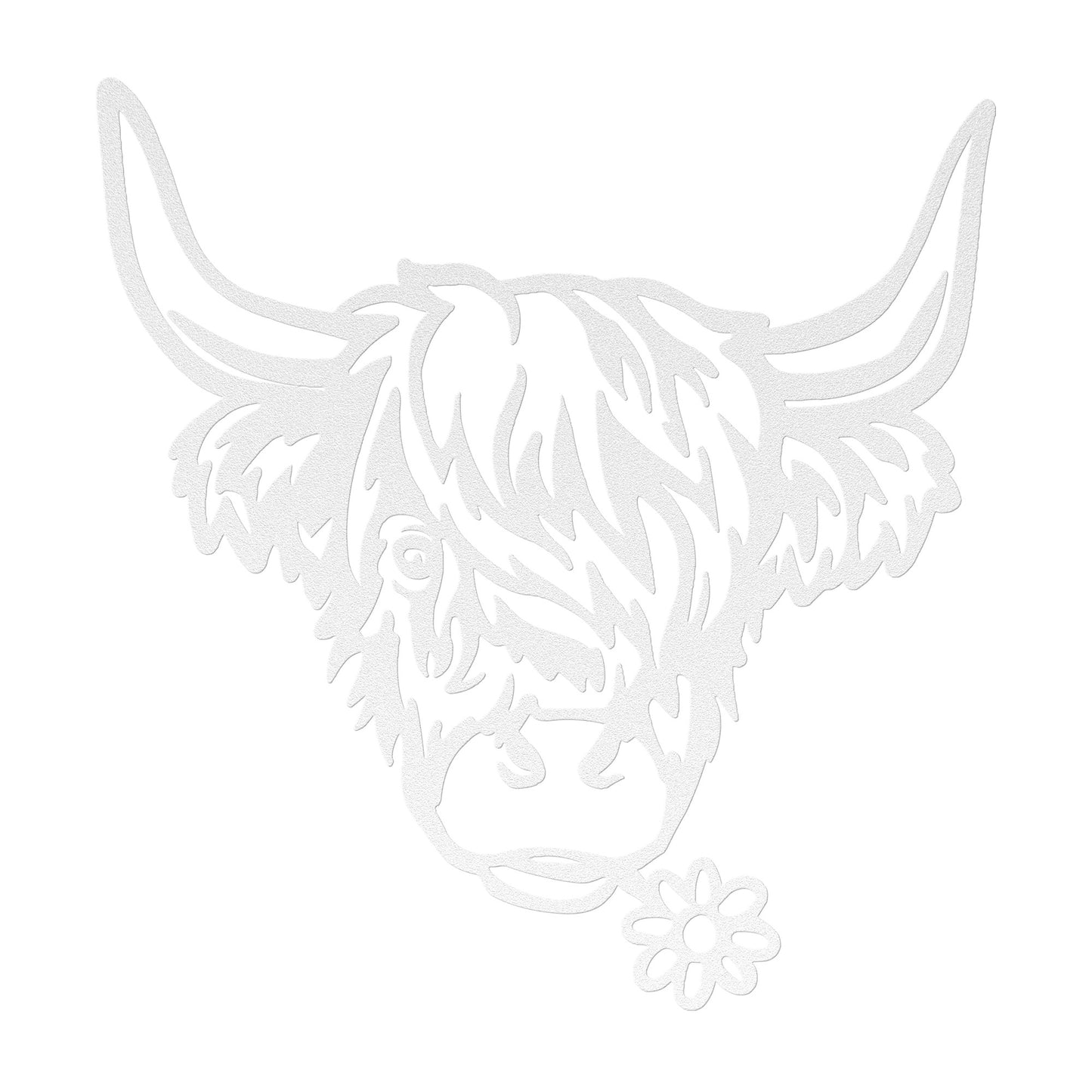 Indoor/Outdoor Highland Cow Decor - Durable Steel Wall Art