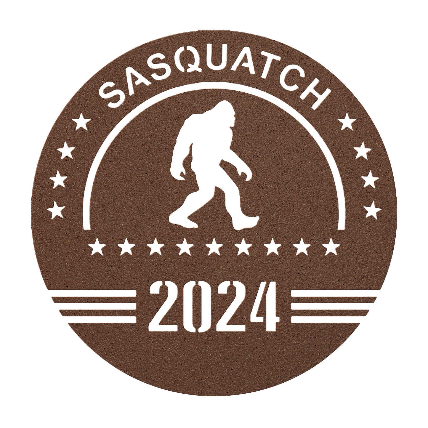 Sasquatch 2024 Metal Sign - Bigfoot for President - Funny Political Home Decor