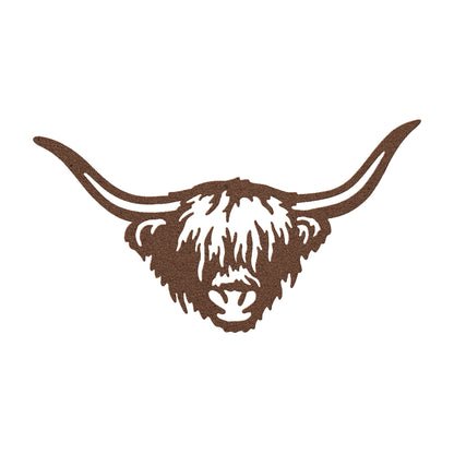 Scottish Cow Metal Wall Art - Unique Indoor/Outdoor Decor