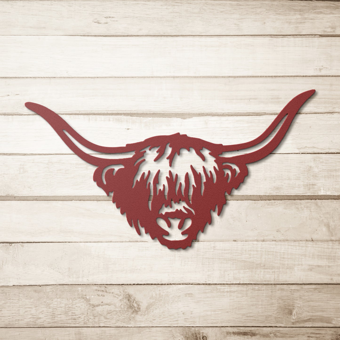 Scottish Cow Metal Wall Art - Unique Indoor/Outdoor Decor