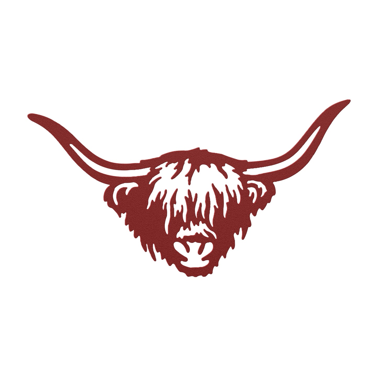 Scottish Cow Metal Wall Art - Unique Indoor/Outdoor Decor