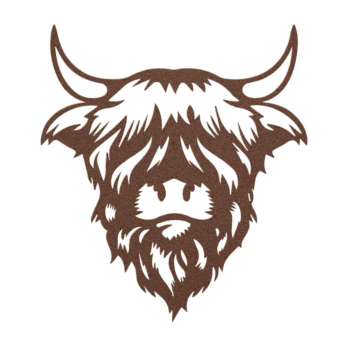 Scottish Highland Cow Wall Decor - Durable Metal Art - Indoor/Outdoor