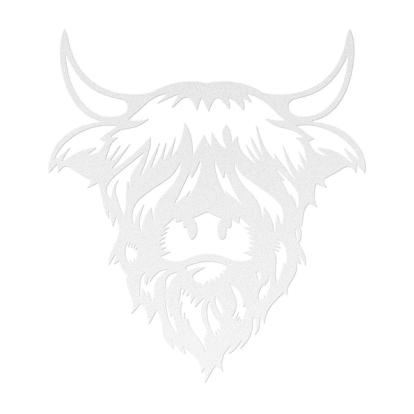 Scottish Highland Cow Wall Decor - Durable Metal Art - Indoor/Outdoor