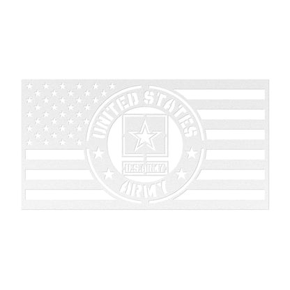 US Army Themed American Flag - Made in USA - Military Decor