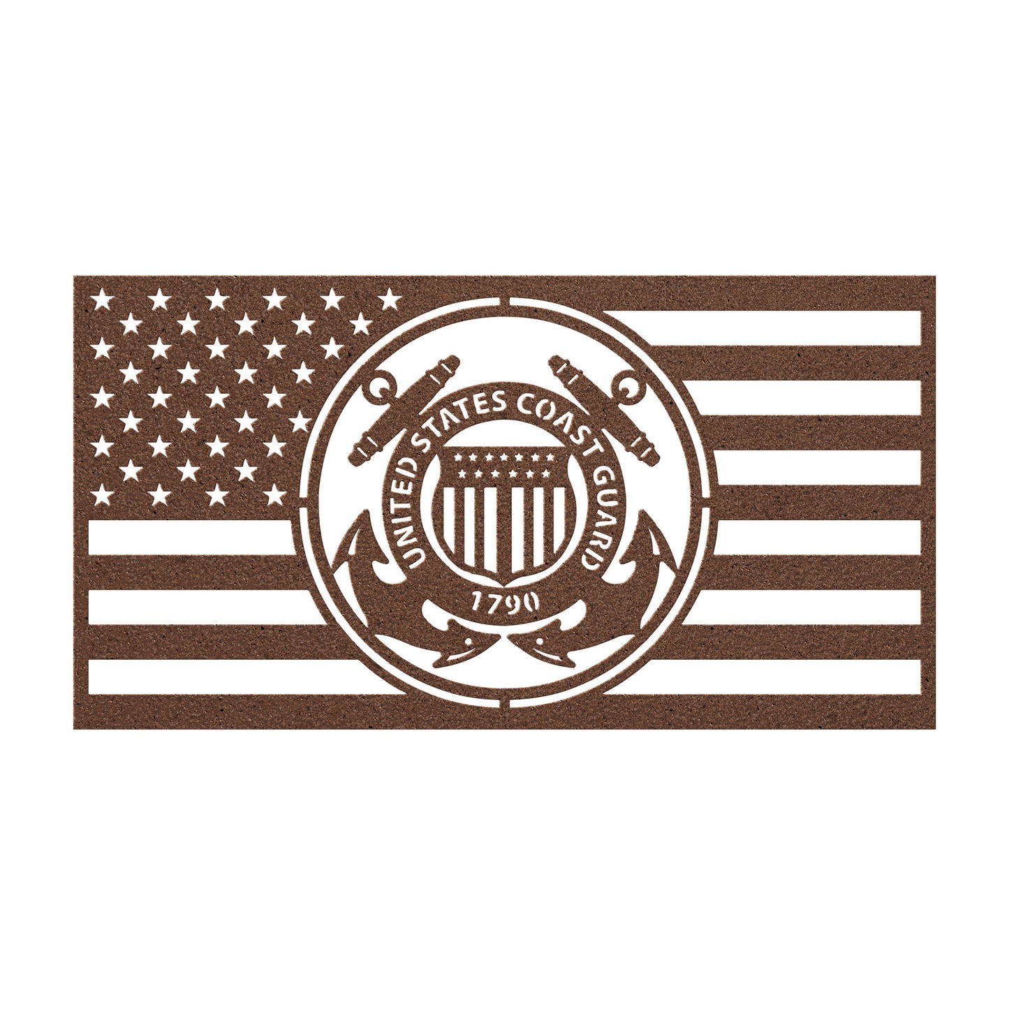 United States Coast Guard Themed American Flag - Made in USA - Military Decor